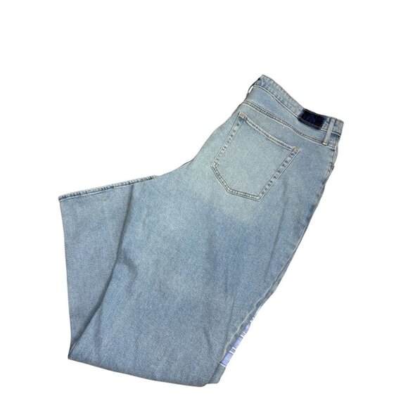 Hollister Womens 90s Ultra High Rise Dad Jeans Patchwork & Distressed Size 19R - Picture 2 of 4